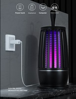 Piège à moustiques électrique puissant pour camping et intérieur, répulsif anti-mouches, gadget domestique et extérieur, piège multidimensionnel à grille électrique, cadeau
