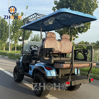 Voiture de golf électrique chinoise personnalisée à 4 places, avec batterie au lithium-fer, certifiée CE et autonomie de 90 km