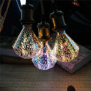 Cổ Điển Giáng Sinh Edison Bóng Đèn Trang Trí Ánh Sáng Cho Trong Nhà 3.5W A60 ST64 D95 G95 Vv110 Cây LED 3D <span class=keywords><strong>Firework</strong></span> Đèn - Product Image 3