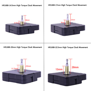Mouvement d'<span class=keywords><strong>horloge</strong></span> à couple élevé DIY 25 pouces Grande <span class=keywords><strong>horloge</strong></span> murale Pièces de mécanisme d'<span class=keywords><strong>horloge</strong></span> <span class=keywords><strong>avec</strong></span> aiguilles <span class=keywords><strong>en</strong></span> <span class=keywords><strong>bois</strong></span> de noyer noir - Product Image 2