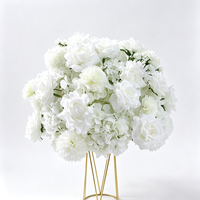 Maßgefertigte Künstliche Blumenkugel 20 Zoll Seiden-Blumenball Hochzeitstisch-Dekoration Großhandel