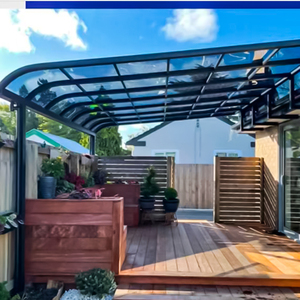 Tende pergolate bioclimatiche scontate a 2 20% da giardino <span class=keywords><strong>in</strong></span> <span class=keywords><strong>policarbonato</strong></span> gazebo <span class=keywords><strong>in</strong></span> alluminio a baldacchino - Product Image 3