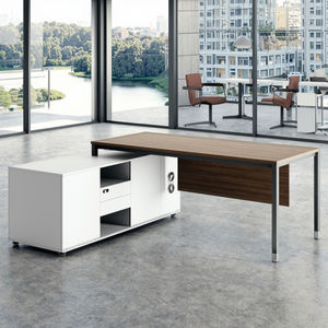 Professioneel bureau met hydraulische lift, opbergvak, stalen frame en werkblad - Product Image 4