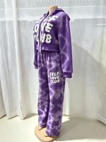 Setelan Hoodie Crop Wanita - Pakaian Kasual Jalanan yang Bernapas & Ringan, Ukuran Besar, Celana Panjang & Hoodie