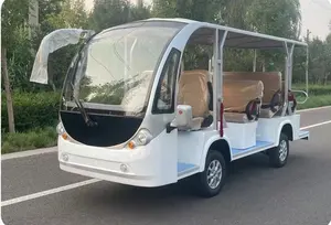 Ausgezeichneter Preis 11-Sitzer Shuttle Elektro-Sightseeing-Bus und 72 V Touristen Elektroauto