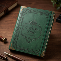 Carnet en cuir A5 à couverture rigide, pages lignées, durable et portable, personnalisable, idéal pour les étudiants – Vente directe usine