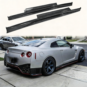 Splitter de bas de caisse en fibre de carbone style Nismo, compatible avec Nissan GT-R R35 2008-2016 pour modification et amélioration - Product Image 6