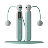 Corde à sauter intelligente 2-en-1 en PVC et ABS, légère, durable, 2,8 m, personnalisable, pour la maison, la salle de sport, l'extérieur, la remise en forme et l'exercice