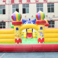 Airfunpro Prix d'usine Château gonflable Fun City Amusement Park avec toboggan pour aire de jeux pour chats ou château