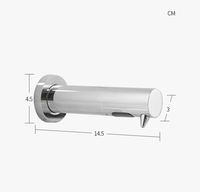Dispensador Automático de Jabón en Espuma Sin Contacto, Montado en Pared, Sensor Infrarrojo, Acero Inoxidable SUS304, Comercial, OEM