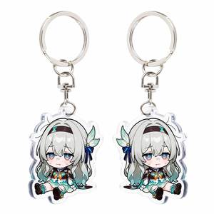 Korean Ins Soft and Cute Rabbit Cartoon Dog Acrylic <b>Keychain</b> Wholesale Pendant for School Bags and Accessories As Gifts - Product Image 5