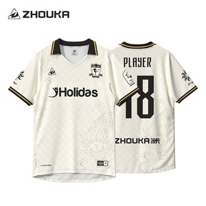 Maglia da Calcio Vintage da Uomo di Ultimo Design e Qualità Originale, Abbigliamento da Calcio Personalizzato con Stampa a Sublimazione Integrale e Colletto - Product Image 2