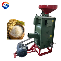 Décortiqueuse de riz STAR à moteur essence pour usage domestique, avec rouleaux en caoutchouc et en fer combinés, capacité 500-600 kg/h