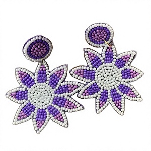 Meilleures boucles d'oreilles clous colorées en forme de bouteille avec motif palmier, style bohème, pour femmes, bijoux de fête - Product Image 5