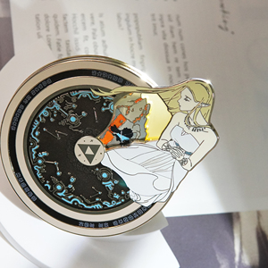 LGC Custom Spinner Design <strong>Anime</strong> Character Enamel Pin Rotatable Stained Glass Magical <strong>Rune</strong> Metal Badge Collectible Gift - Product Image 1