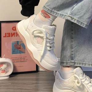 Scarpe da donna con plateau bianche Casual con Design a stella - Product Image 6