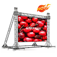Écran LED d'extérieur P3.91 P4.81 à louer, avec boîtier en aluminium moulé sous pression pour scène LED et mur vidéo LED