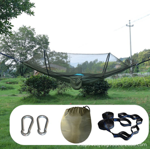 <span class=keywords><strong>Hamaca</strong></span> Ligera y Portátil para 2 Personas, de Poliéster, con Mosquitero, Mosquetón y Cuerda de Escalada, para Campamento y Senderismo de Verano - Product Image 2