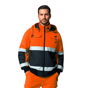מעיל חורף בטיחותי מחזיר אור לגברים - Product Image 4