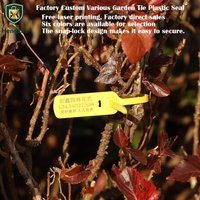 Sceau plastique jetable inviolable de 300 mm pour arbres fruitiers de jardin, pour l'identification des plants en pépinière et le regroupement en lot