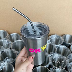 Vaso de acero inoxidable con aislamiento térmico de 12-24 horas, con pajita, taza de viaje portátil para adultos - Product Image 2