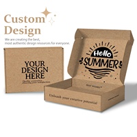 Vente en gros de boîte en carton ondulé pliable en kraft brun d'expédition de taille personnalisée de certification environnementale OEM