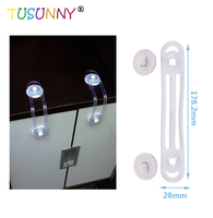 Verrou de sécurité pour bébé réglable, anti-pincement, clip pour porte de placard coulissante, loquet de tiroir de réfrigérateur pour bébé, verrou de sécurité pour bébé en injection
