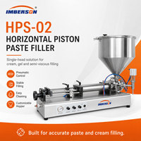 Machine à piston horizontale semi-automatique Imberson 2026 à tête unique 25-1000 ml pour shampoing, lotion, revitalisant, poudre (plastique/verre)