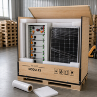 Sistem Penyimpanan Energi Rumah Tangga 14KWH yang Dapat Ditumpuk 51.2V 280Ah Baterai LiFePO4 Tenaga Surya Power Wall IP65 Inverter Hybrid 25kW ESS Off Grid