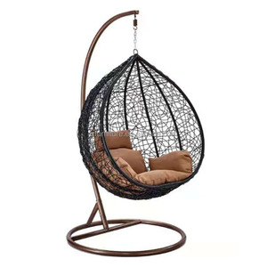 เก้าอี้หวายรูปไข่สำหรับสวน ขายส่ง เก้าอี้แขวนหวายสำหรับกลางแจ้ง - Product Image 1