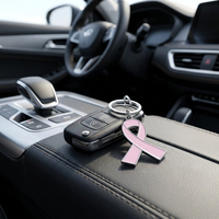 Services de personnalisation : Badges émaillés pour femme, épingles bleu foncé pour la sensibilisation au cancer du sein et au cancer du côlon
