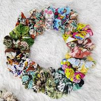 Élastiques à cheveux écologiques en fibre de bambou pour bébés filles, colorés, souples, extensibles, à motifs imprimés