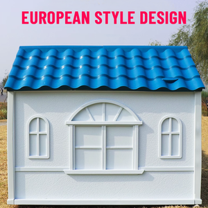 고급 사용자 정의 개 사육장 방수 분리형 야외 애완 동물 하우스 단단한 패턴 철 소재 - Product Image 5