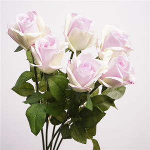 Y-H131 Fleurs artificielles hautement réalistes, roses au toucher naturel, de haute qualité, pour la décoration de la maison et de mariage, roses en latex au toucher naturel, vendues à l'unité - Product Image 5