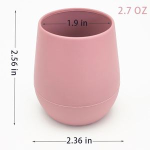 Gobelet portable en silicone de qualité alimentaire écologique pour enfants, tasse à collation souple en silicone incassable, jolies tasses d'apprentissage pour bébés - Product Image 4