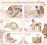 Arche d'escalade Montessori intérieure pour tout-petits, échelle en bois pour enfants