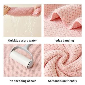 Serviette à cheveux longs à séchage rapide en microfibre, super absorbante, avec logo personnalisé, bandeau épais à queue large, pour usage domestique - Product Image 5