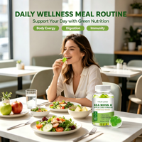 Gummies Détox Bien-être pour la Peau, les Cheveux, les Ongles et le Système Immunitaire à base d'Algues Marines, de Mousse de Mer et de Vinaigre de Cidre de Pomme