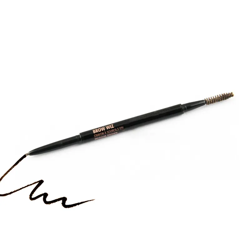 OEM Cosmetic Organic black Double Head Easy to Wear waterproof sweat-proof makeup eyebrow pencil