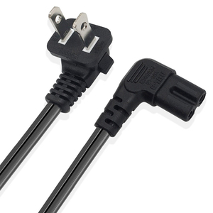EE. UU. Enchufe <span class=keywords><strong>de</strong></span> 2 clavijas Ángulo <span class=keywords><strong>de</strong></span> 90 grados Figura 8 Conector hembra <span class=keywords><strong>Cable</strong></span> <span class=keywords><strong>de</strong></span> alimentación <span class=keywords><strong>de</strong></span> CA Nema 1-15p a Iec320 C7 <span class=keywords><strong>Cable</strong></span> <span class=keywords><strong>de</strong></span> alimentación <span class=keywords><strong>para</strong></span> <span class=keywords><strong>impresora</strong></span> <span class=keywords><strong>de</strong></span> TV PS - Product Image 4