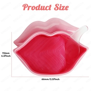 Meilleur parfum de pêche végétalienne, masque à lèvres en forme de cristal au collagène, gelée rose - Product Image 4