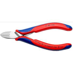 KNIPEX - 77 82 130 Cortador lateral para electrónica con cabeza redonda, sin faceta-EAN 4003773089162 ALICATES Y CORTADORES ELECTRÓNICOS - Product Image 1