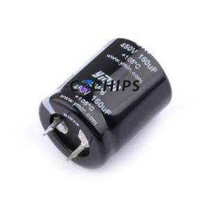 ตัวเก็บประจุแบบอลูมิเนียมอิเล็กโทรไลติกใน SW62W151MNNYS03S2ผ่านชิ้นส่วนรู (THT) D25xL30mm 150uF 20% 450V - Product Image 1