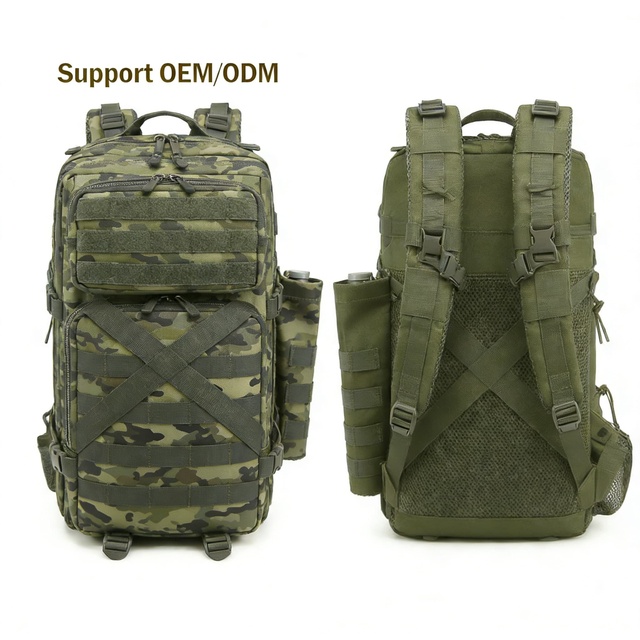 Durable Molle Internal Frame Oxford Outdoor Tactical Backpack Waterproof Polyester Large Storage Capacity Anti-Theft Features
