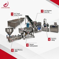 Automatische Tomatenpuree Productielijn 500-1000kg/u Ketchup Chilisaus Fruitpuree Compleet CE-gecertificeerd