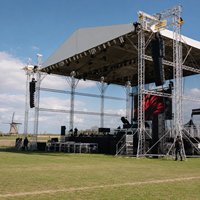 Structure de toit en alliage d'aluminium, structure d'éclairage pour scène de concert, système de scène de concert mobile, système de structure de toit en aluminium