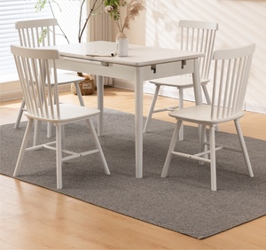 Chaises de salle à manger en <span class=keywords><strong>bois</strong></span> massif de style <span class=keywords><strong>scandinave</strong></span> avec finition <span class=keywords><strong>blanche</strong></span> pour la maison, les bars <span class=keywords><strong>et</strong></span> les banquets d'hôtel (vente en gros) - Product Image 3