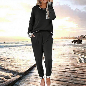 Ensemble décontracté été 2026 : Veste et pantalon-jupe unis à manches courtes en dentelle, polyester/coton - Product Image 3