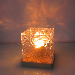 Lonvel <strong>Water</strong> Ripple Projector 3/16 Colors Night Light Flame Crystal Lamp Home Houses Decoration <strong>Sunset</strong> Light Gift Rotating Light - Product Image 6
