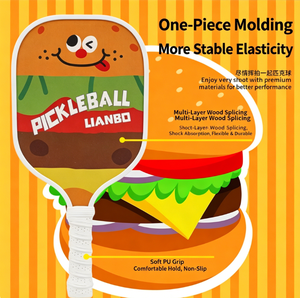 French Fries Burger Nuevo Pickleball para Hombres y Mujeres, Deportes al Aire Libre para <span class=keywords><strong>Padres</strong></span> e Hijos, Niños y Adultos - Product Image 3
